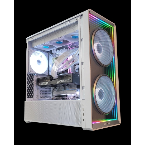 Komputer do gier oraz pracy 217 INF AMD PRO Ryzen 7 7800X3D 48GB DDR5 RTX 5080 16GB 2TB 1200W W11Pro biała